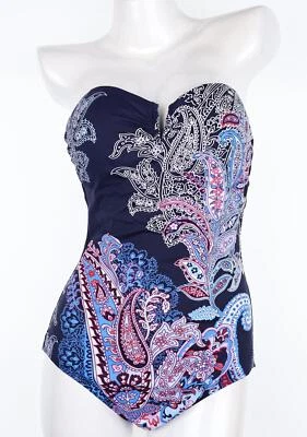 Maiô feminino Tommy Bahama 286694 Fleur De Flora, tamanho 10 EUA - Imagem 1 de 2