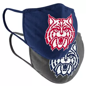 2 Pack Arizona Wildcats Official Licensed NCAA Washable Resuable Face Mask Cover - Picture 1 of 2