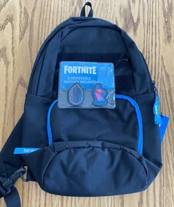 Fortnite Black Amplify Patch Sling Backpack 🎒 14" New with tags Free Shipping - Picture 1 of 2