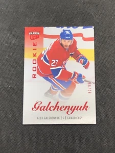 2013-14 FLEER SHOWCASE ALEX GALCHENYUK ROOKIE ULTRA RED MEDALLION #ed 82/99 - Picture 1 of 2