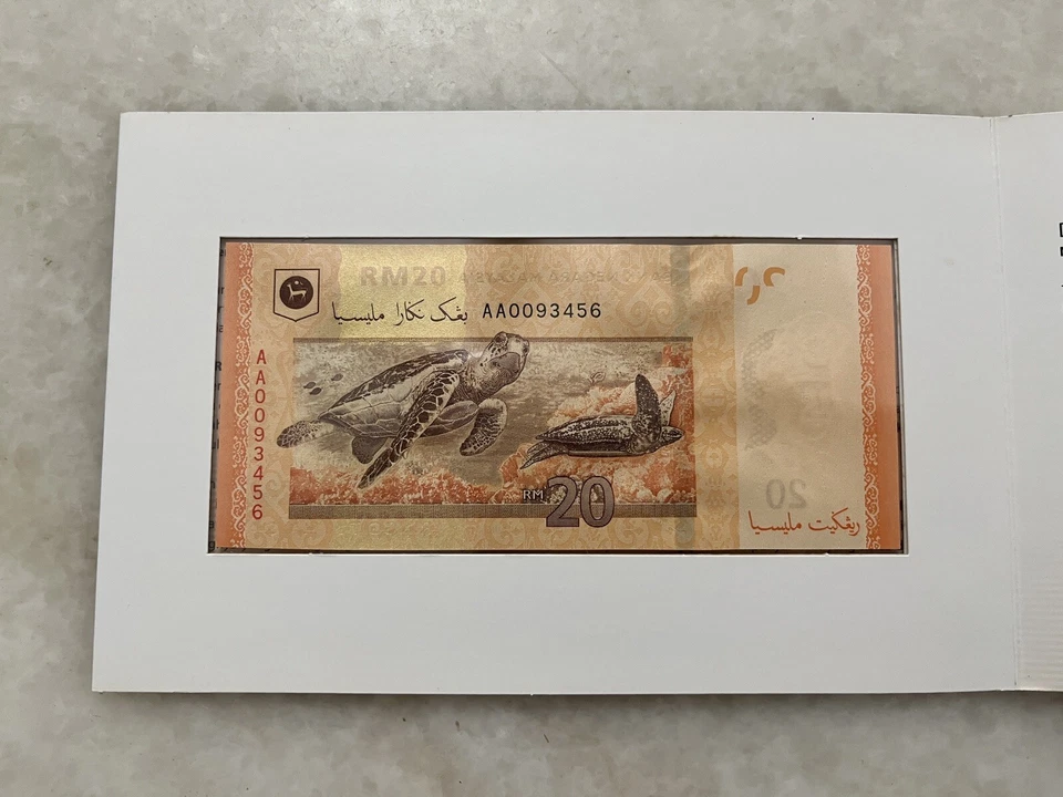 (JC) New Series 2011 Of Malaysian Banknotes RM20 first prefix AA 0093456 - Image 1 of 4