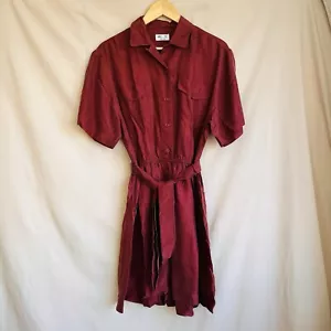 Tuta da gioco vintage anni 80 taglia 10 100% pura seta ruggine anni 80 lusso rara - Foto 1 di 14