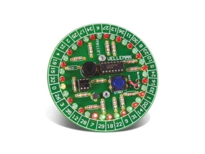 Elektronisches Roulette Spiel mit 37 LEDs Velleman Bausatz MK119