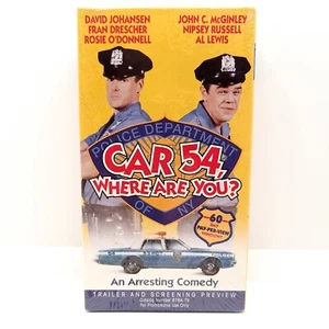 Car 54 Where Are You VHS Screening Preview Fran Drescher Rosie O' Donnell Sealed - Foto 1 di 6