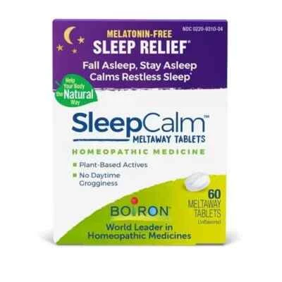 Boiron SleepCalm Sleep Relief 60 Meltaway Tablets Melatonin Free Homeopathic - Image 1 of 4