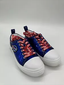 Cuce Women's Buffalo Bills Sequin Sneakers Size 8 - Picture 1 of 5