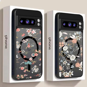 For Google Pixel 8 9 Pro XL 9A 8A 7A ShockProof Magnetic Flower Phone Case Cover - Picture 1 of 20