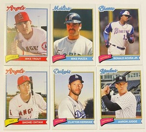 2020 Topps x Super 70s Sports Base Card and Insert (U Pick)