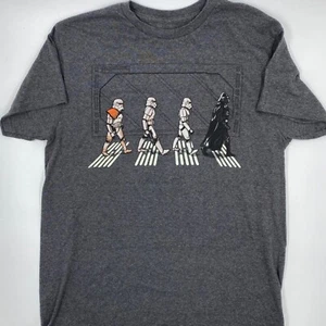 Star Wars Mens Transformation Tshirt Gray Size M Cotton Stretch Skywalker Evolve - Picture 1 of 10