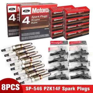 8pcs OEM Motorcraft DG511 Ignition Coil & Spark Plug SP546 For F150 Ford Lincoln - Picture 1 of 3