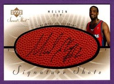 Melvin Ely Clippers 2002-03 Upper Deck Sweet Shot Signature Shots Autograph #ME