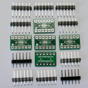 5-Pack Surface Mount (SMD) DFN12 to DIL Adapter Converter for Breadboards - Picture 1 of 2