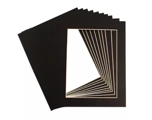 Pack of 10 Photo Picture Mount Frame Mounts Various Size Colours A4 A3 A2 Inches - Picture 1 of 22