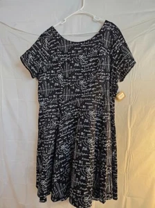 NWT - Math and Science Equations Print Dress - Eva Rose - Size 4x - Picture 1 of 7