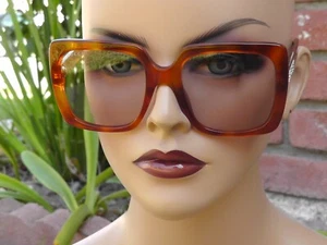 Gucci GG0418S CORE Square Havana w/ Crystal Frame Sonnenbrille 54 20 140 * 450 $ ** Neu im Karton - Bild 1 von 12