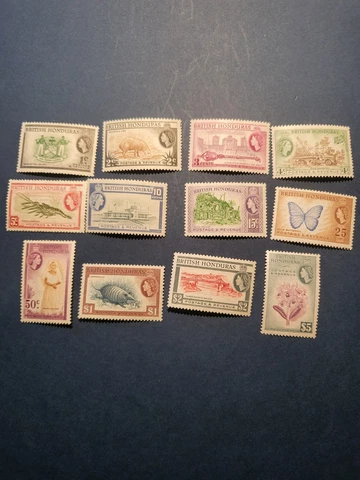 Stamps British Honduras Scott #144-55 hinged Cover