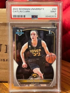 2022-2023 Bowman U - 1st Bowman - Caitlin Clark #50 PSA 9 MINT - Bild 1 von 2