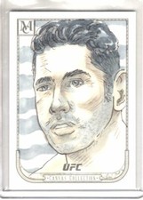 2018 Topps UFC Museum Collection CHRIS WEIDMAN 1/1 Artist Sketch MARK STROUD