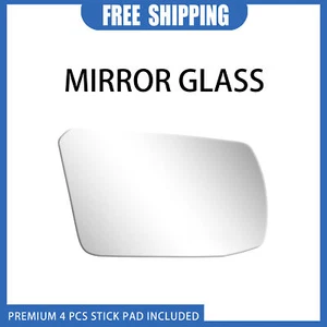 Mirror Glass For 2007-2012 Nissan Altima Passenger RH Side Convex Adhesive #5249 - Picture 1 of 9
