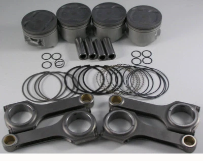 NIPPON RACING JDM TURBO B-SERIES PISTON PISTONS KIT SCAT B18C1 B18C5 GSR 81MM - Image 1 of 4
