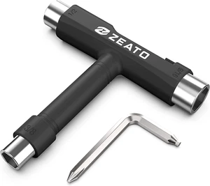 All-In-One Skate Tools Multi-Function Portable Skateboard T Tool Accessory wi... - Picture 1 of 1