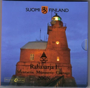 FINLANDIA 2008 divisionale set 8 valori fdc - Picture 1 of 1