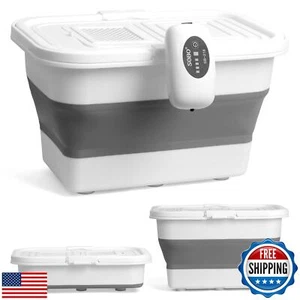 VEYWANE Live Bait or Fish Bucket with Aerator, 14 Quarts Multi-Function Colla - Picture 1 of 5
