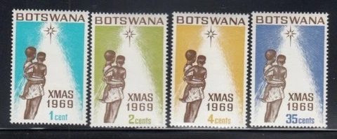 BOTSWANA Christmas 1969 MNH set Cover