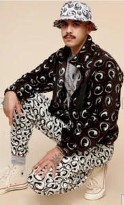 EARTHBOUND Chinese Yin Yang Full Zip Fleece Jacket Size XL #SUGY - Picture 1 of 3