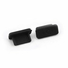 Tapon anti-polvo para puerto USB Tipo C (10ud/bolsa) Negro
