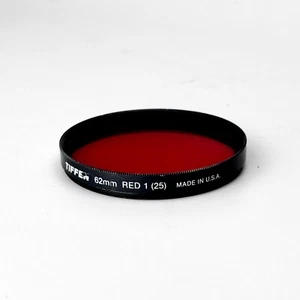 Tiffen 62mm Red 1 (25) Camera Lens Filter ~ with Case ~ USA -◇ - Picture 1 of 3