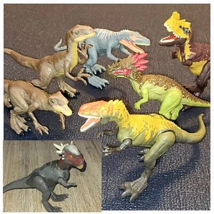 Lot Of 7 - Jurassic World Dinosaur Figures Attack/savage/strike Attack - Picture 1 of 6