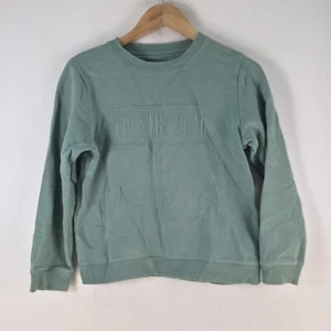 Country Road jumper sweatshirt kids girls 12 years green crew neck cotton 114117 - Picture 1 of 9
