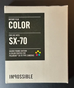 Impossible Instant Color Film use w Polaroid SX-70 Silver Frame Edition 8 Photos - Bild 1 von 3