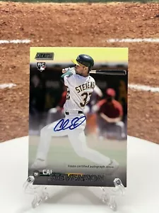 Cal Stevenson 2023 Topps Stadium Club Auto #SCBA-CSN Athletics RC - Picture 1 of 2