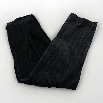 Pantalones de pana Lands’ End vintage años 90 para mujer espiga negro algodón talla 12 Foto 1 de 4
