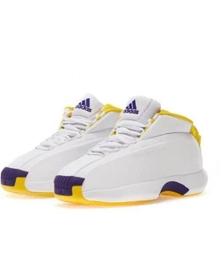 Adidas Crazy 1 Lakers Home 2022 Mens Athletic Basketball Shoes Size 9 GY8947 - Picture 1 of 16