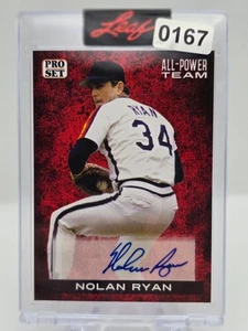 2022 Leaf Pro Set Team Power Nolan Ryan Autograph - Picture 1 of 3