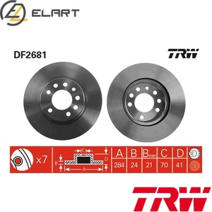 2x BRAKE DISC DF2681 FOR SAAB 900/II/Convertible OPEL CALIBRA VECTRA/Hatchback - Picture 1 of 18