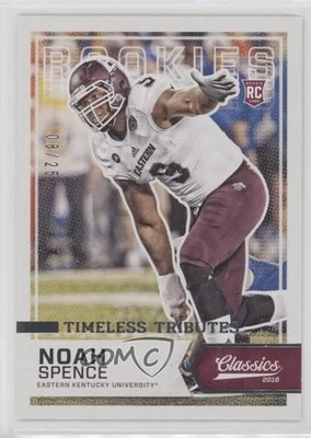 2016 Panini Classics Rookies Timeless Tributes Silver /25 Noah Spence Rookie RC - Image 1 of 2
