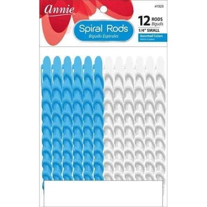 Annie Spiralstäbe Größe S 12 kt weiß und blau (2 Stück) - Bild 1 von 1