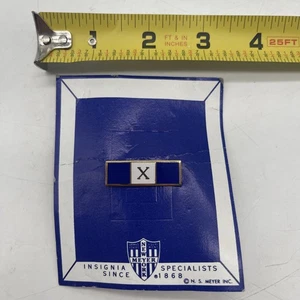 Prendedor de barra de citas militares vintage Honduras cinta azul blanco azul con X 10 - Imagen 1 de 4