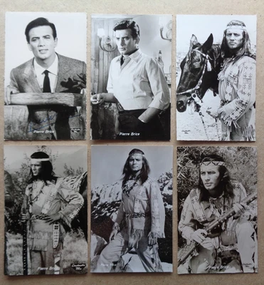 Winnetou Pierre Brice Postkarten - Autogramm - Karl May Filme - Bild 1 von 4
