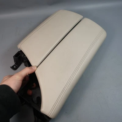 BMW F10 serie 5 2011-2016 reposabrazos consola central delantera cuero beige Oyster OEM Foto 1 de 4