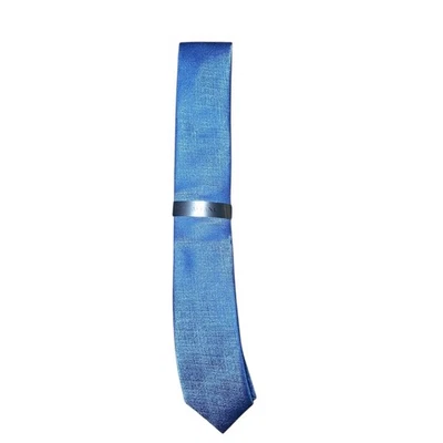 Corbata para hombre Alfani azul texturizada clásica negocios boda fiesta Foto 1 de 3