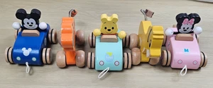 Mickey Mouse And Friends Wooden toy Cars Disney Bundle of Wooden Toys - Picture 1 of 13