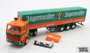 Herpa Scania 112 semi-trailer truck "Jägermeister Kräuterlikör" 822008 1:87 /H26 - Picture 1 of 1