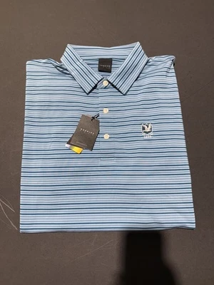 NUEVO CON ETIQUETAS POLO DE GOLF DUNNING PARA HOMBRE, TALLA: M, COLOR: ECLIPSE/ALONDRA/TURF (M9.10) Foto 1 de 3