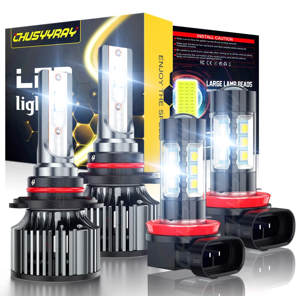 Anyhow 9006 LED Headlight CSP Bulbs Conversion Kit Low-beam Fog 6000k White