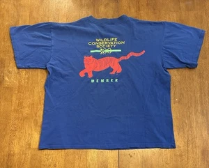 Vintage 90s Wildlife Conservation Society T-Shirt XL Nature Single Stitch Animal - Bild 1 von 8